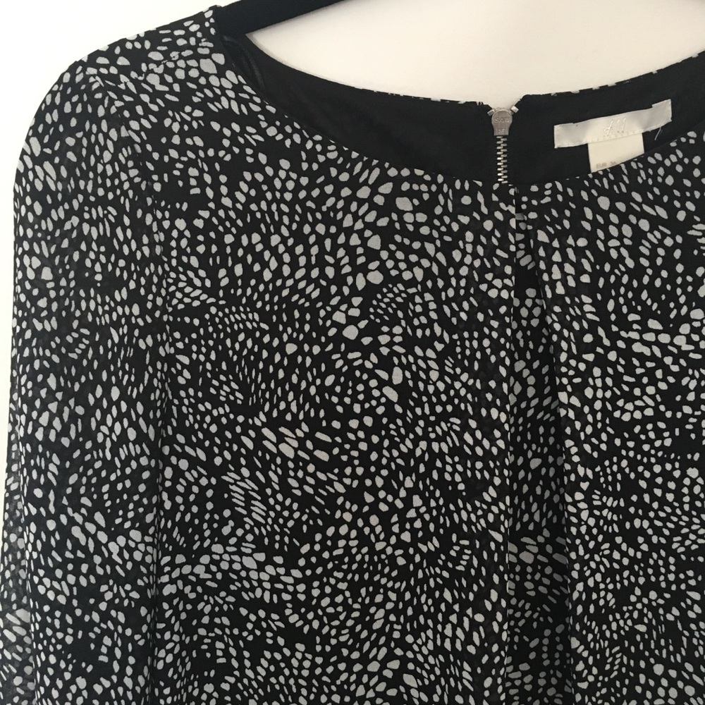 Black and White Shift Dress
